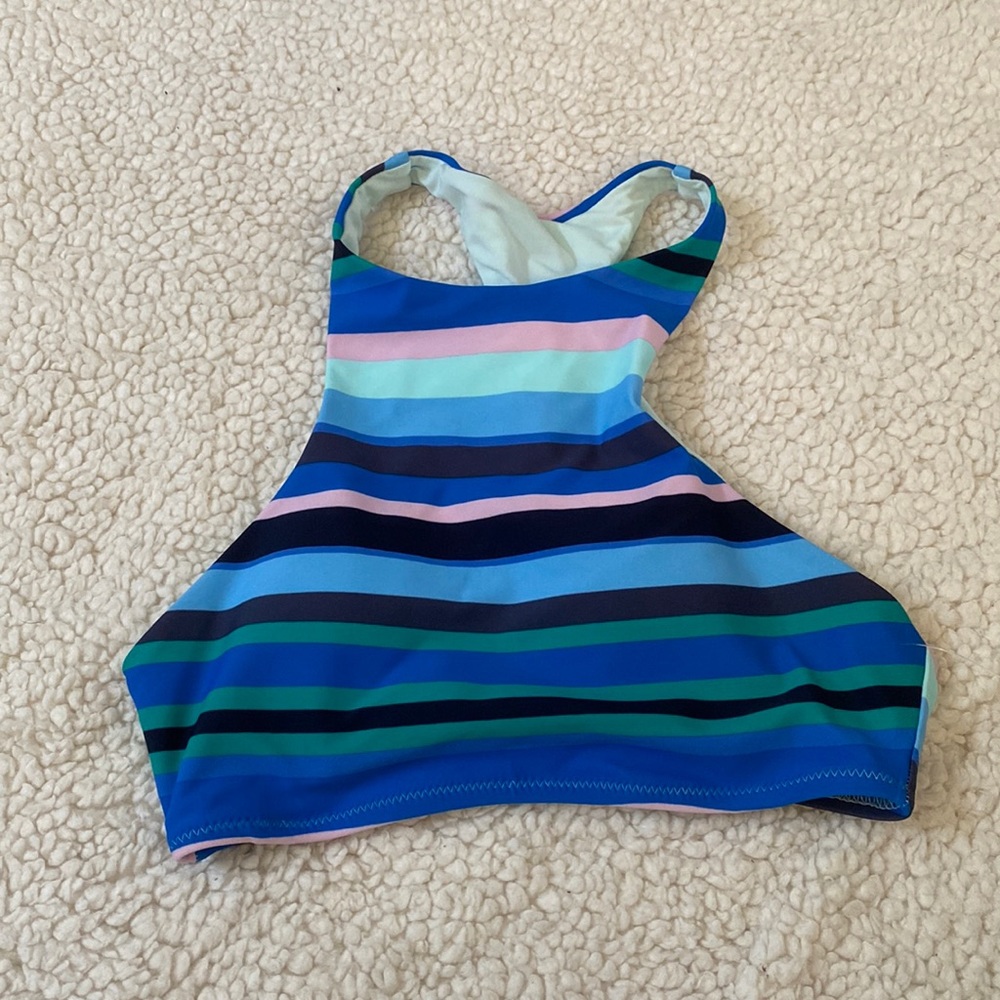 NWOT Aerie Stripe Swim Top